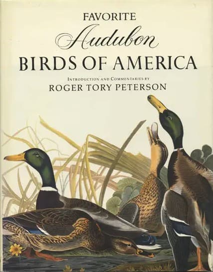 Audubon's painting of mallards among marsh grass, on the cover of Favorite Audubon Birds of America
